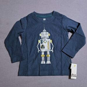 Metallic Robot Graphic Tee- Size 2T